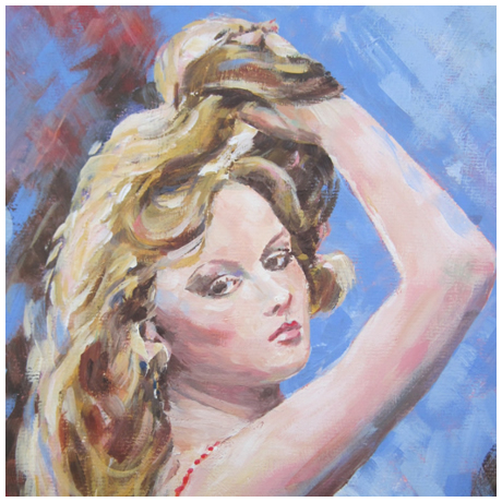 Lady in Red - Acrylic