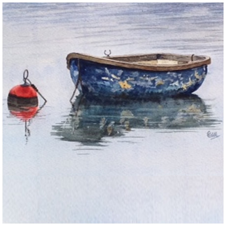 'Buoyed Up' watercolour